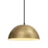 Round Pendant Hanging Metal Light Antique Decor Office Hotel Lighting, Industrial Style, Chrome Pendant Light, Pack of 2 (Golden) - Image 3