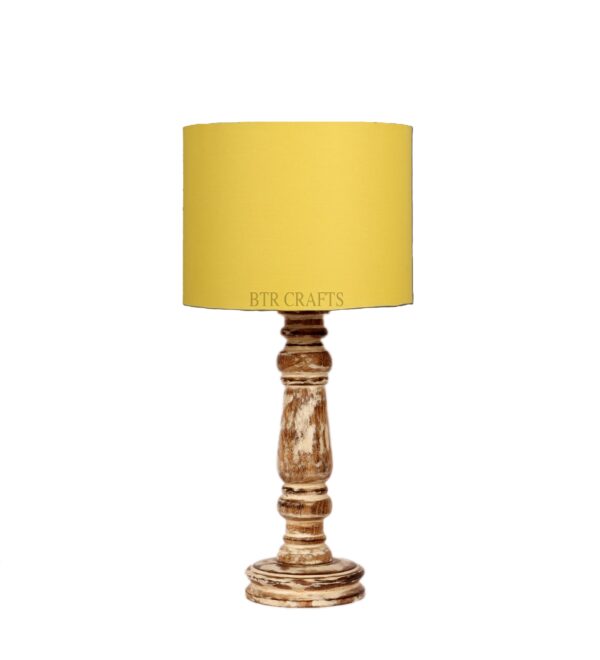 Retro Wooden Table Lamp Suitable For Bedroom Office And Living Room, Pack Of 1(Complete Set) - Image 5