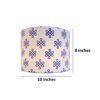 Kolam-Style Motif Pendant Light Suitable for Bedroom Living and Dining Room & Cultural or Themed Spaces, Hanging Ceiling Light Fixture, Silver/Black Canopy (10 Inches) - Image 5