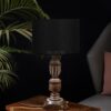 Rustic Wooden Table Lamp Suitable For Bedroom Office And Living Room, Pack Of 1(Complete Set) - Image 2
