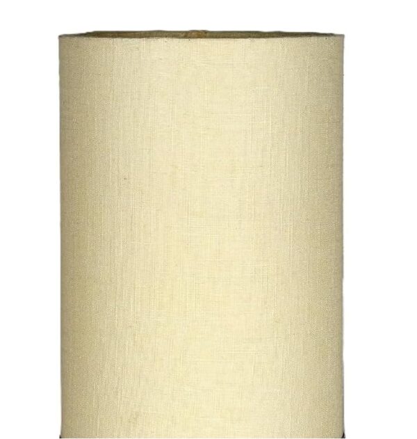 Small Round Table Lamp with Attached Metal Stand for Bedside, Study Table, Home Décor (Mustered Yellow) - Image 5