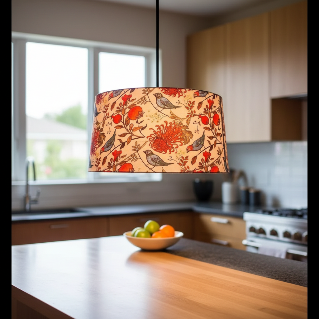 BTR Crafts Pack of 2 |18'' Printed Bird Hanging Shade, Decorative Light Lamp for Living Room, Home, Bedroom, Home Décor Lightning, Black/Silver Canopy - Image 5