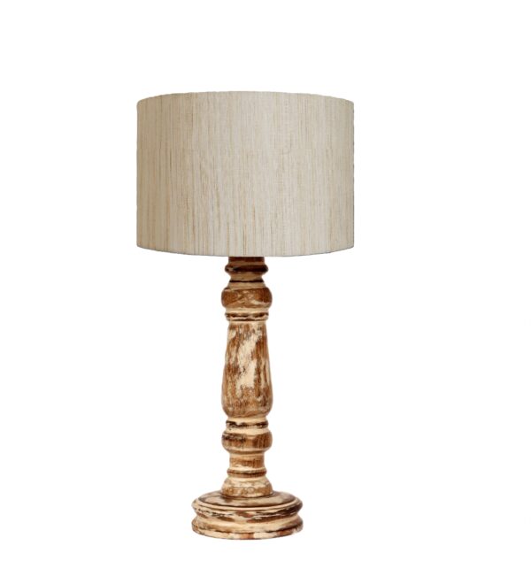 Retro Wooden Table Lamp Suitable For Bedroom Office And Living Room, Pack Of 1(Complete Set) - Image 3