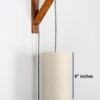 Cylinder Wall Light with Wooden Suppoter, Hanging Wall, Bedside & Study Table, Wall Lamp(Flex) - Image 5