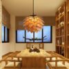 Handmade Wooden Hanging Lamp Perfect for Home Decor, Outdoor Or Indoor Decoration, Natural Wood Lighting (Pine-Cone 2) - Image 5