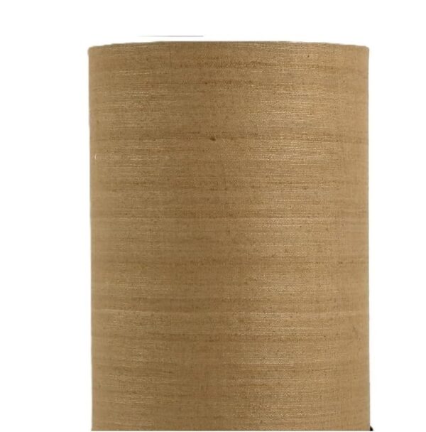 Small Round Table Lamp with Attached Metal Stand for Bedside, Study Table, Home Décor (Natural Jute) - Image 7