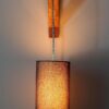 Cylinder Wall Light with Wooden Suppoter, Hanging Wall, Bedside & Study Table, Wall Lamp(Onxy Black) - Image 4