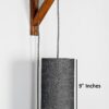 Cylinder Wall Light with Wooden Suppoter, Hanging Wall, Bedside & Study Table, Wall Lamp(Onxy Black) - Image 5