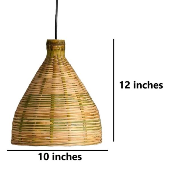 Cupola Hanging/Pendant Light, Bamboo Shade, Bulb Included(Set of 1) - Image 5