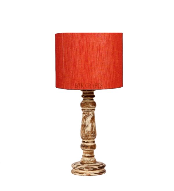 Retro Wooden Table Lamp Suitable For Bedroom Office And Living Room, Pack Of 1(Complete Set) - Image 4