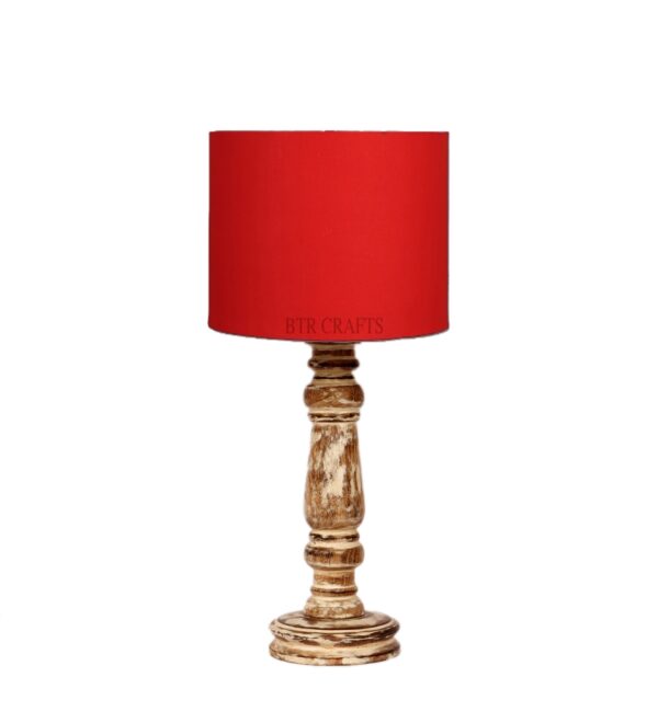 Retro Wooden Table Lamp Suitable For Bedroom Office And Living Room, Pack Of 1(Complete Set) - Image 5