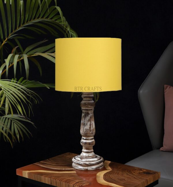 Retro Wooden Table Lamp Suitable For Bedroom Office And Living Room, Pack Of 1(Complete Set) - Image 2
