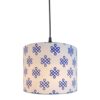 Kolam-Style Motif Pendant Light Suitable for Bedroom Living and Dining Room & Cultural or Themed Spaces, Hanging Ceiling Light Fixture, Silver/Black Canopy (10 Inches) - Image 4
