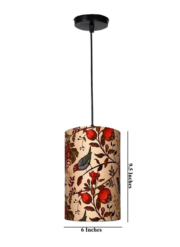 BTR Crafts Decorative Cylinder Pendant Lamp with Bird Print Shade – Modern Fabric Hanging Light for Home Interiors - Image 6