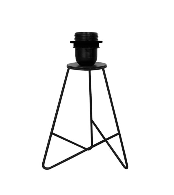 Modern Table Lamp with Iron Tripod Base and Pleated Fabric Shade – Warm Light for Bedroom, Living Room, or Study Desk(Plated Beige) - Image 5