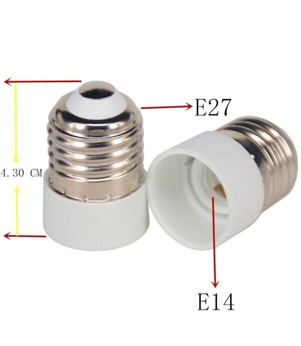 E27 to E14 Lamp Holder Adapter | Light Socket Converter for Bulbs (Pack Of 50) - Image 4