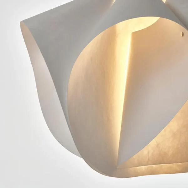 20-Inch Sculptural Pendant Lamp – Organic Modern Light for Living Room, Bedroom or Dining – Soft Glow Flower-Shaped Ceiling Light Fixture - Image 7