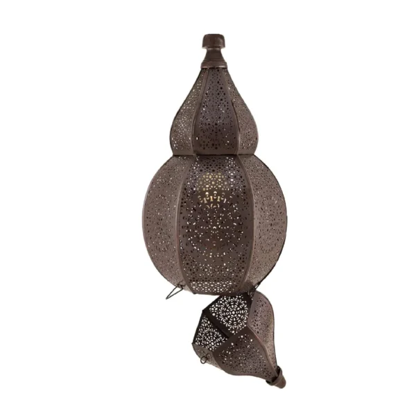 Turkish Moroccan Crescent Mosaic Pendant Lamp – Vintage Arabian Hanging Lantern – Handmade Oriental Home Lantern & Gift, Vintage Antique - Image 9