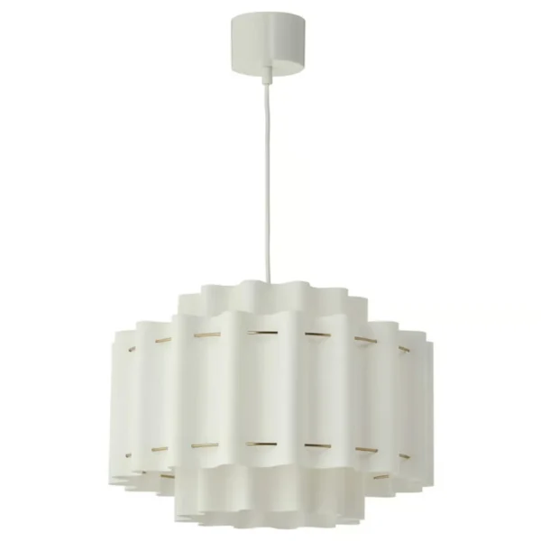 Scandinavian Wavy Fabric Pendant Light – Modern Ceiling Lamp for Bedroom, Dining Room, Japandi or Minimalist Decor - Image 6