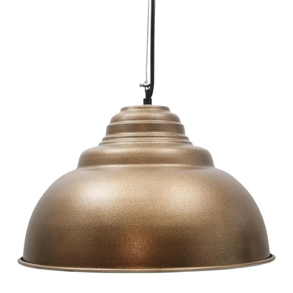 Modern Industrial Metal Pendant Light – Rustic Hanging Ceiling Lamp for Kitchen Island, Dining Room, Living Room & Entryway Decor(Barn Dome) - Image 7