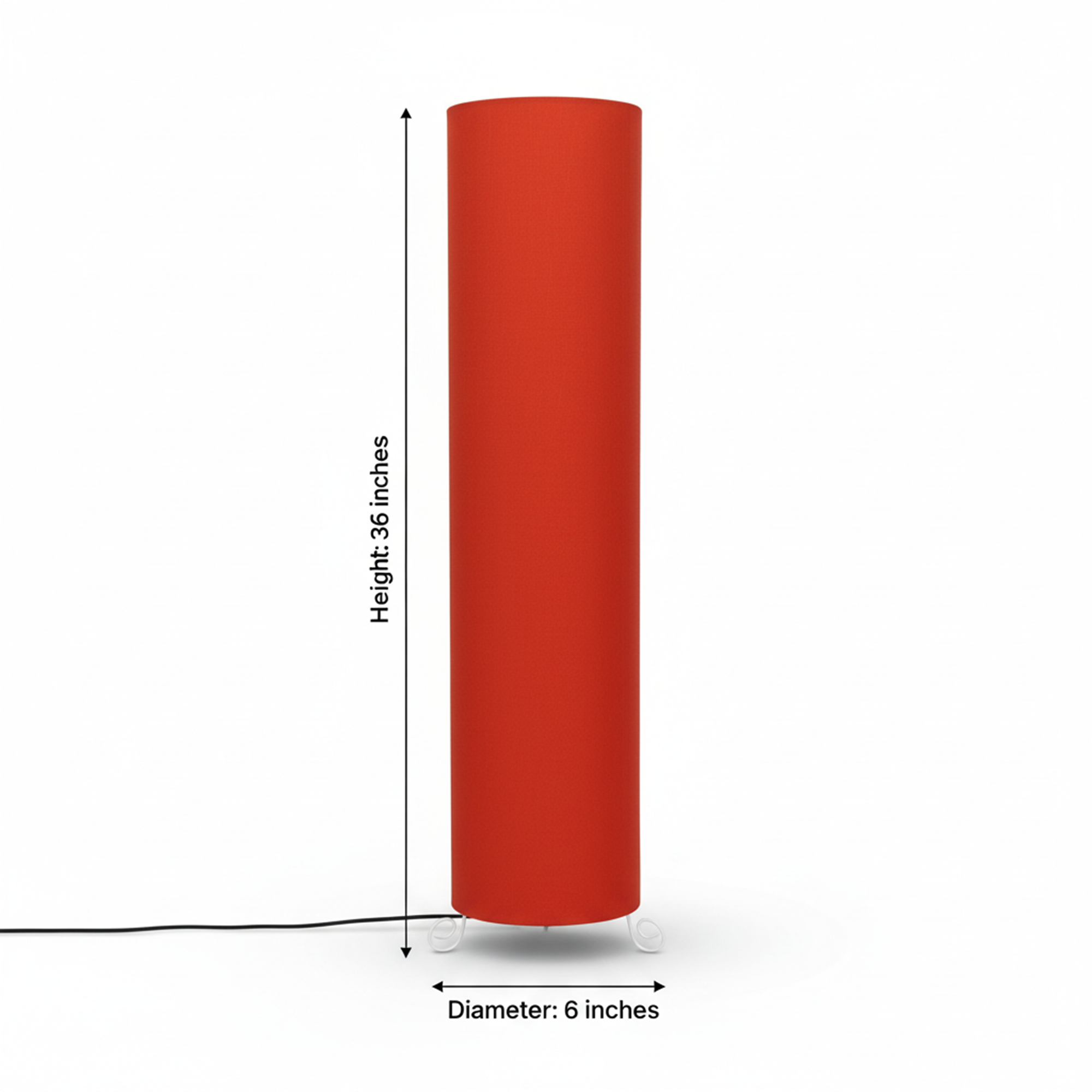 Modern Round Metal Floor Lamp with Fabric Shade - Image 13