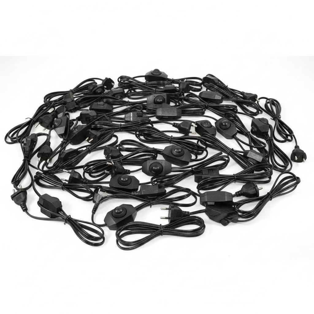 Inline Rotary Dimmable Switch with Wire – Heavy Duty On/Off Cord Switch for Lamps & Appliances(Pack of 50) - Image 2