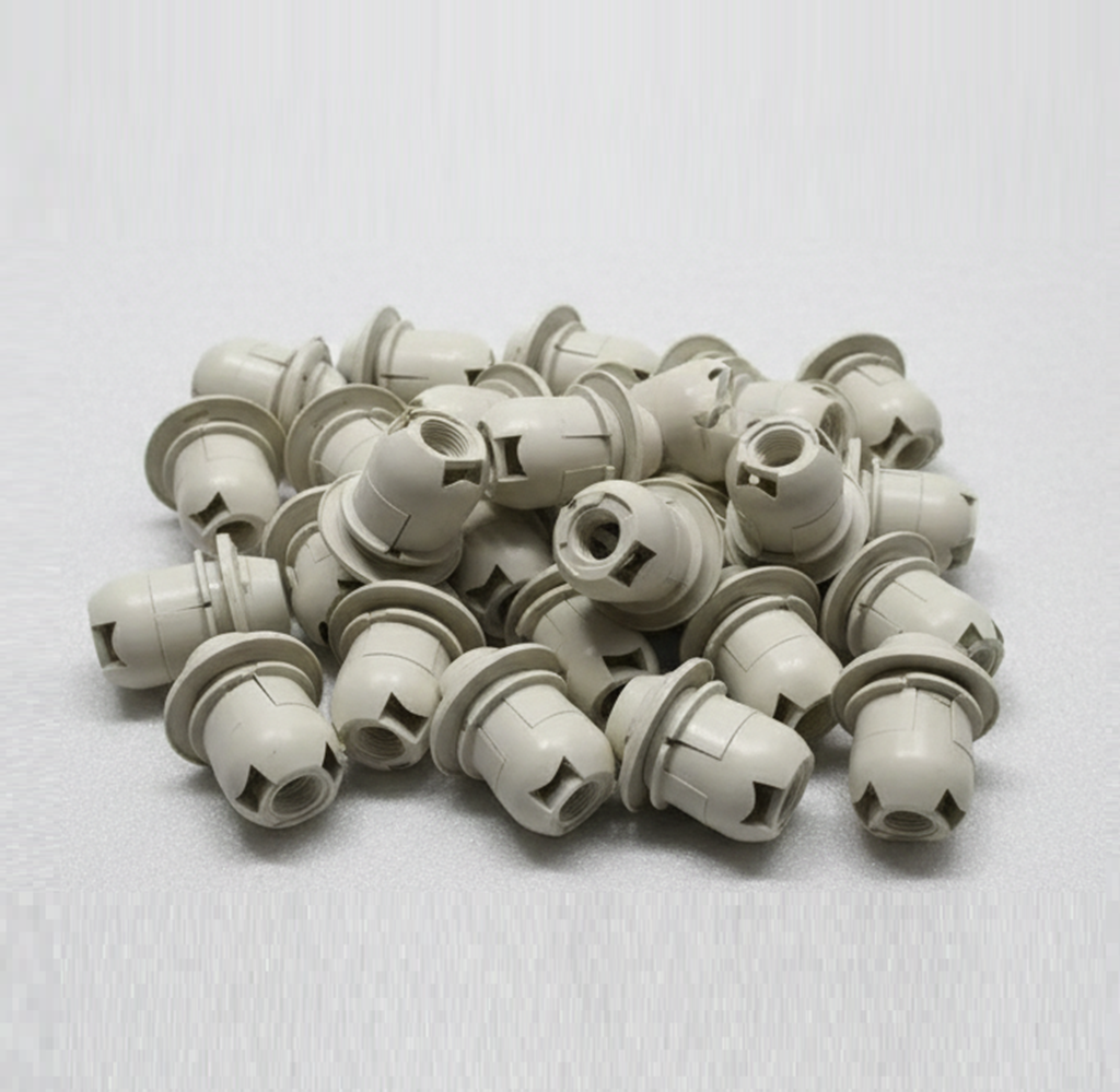 E14 Half Ring PVC Bulb Holder – Durable Plastic Lamp Socket for Home & Commercial Lighting(Pack of 50) - Image 3