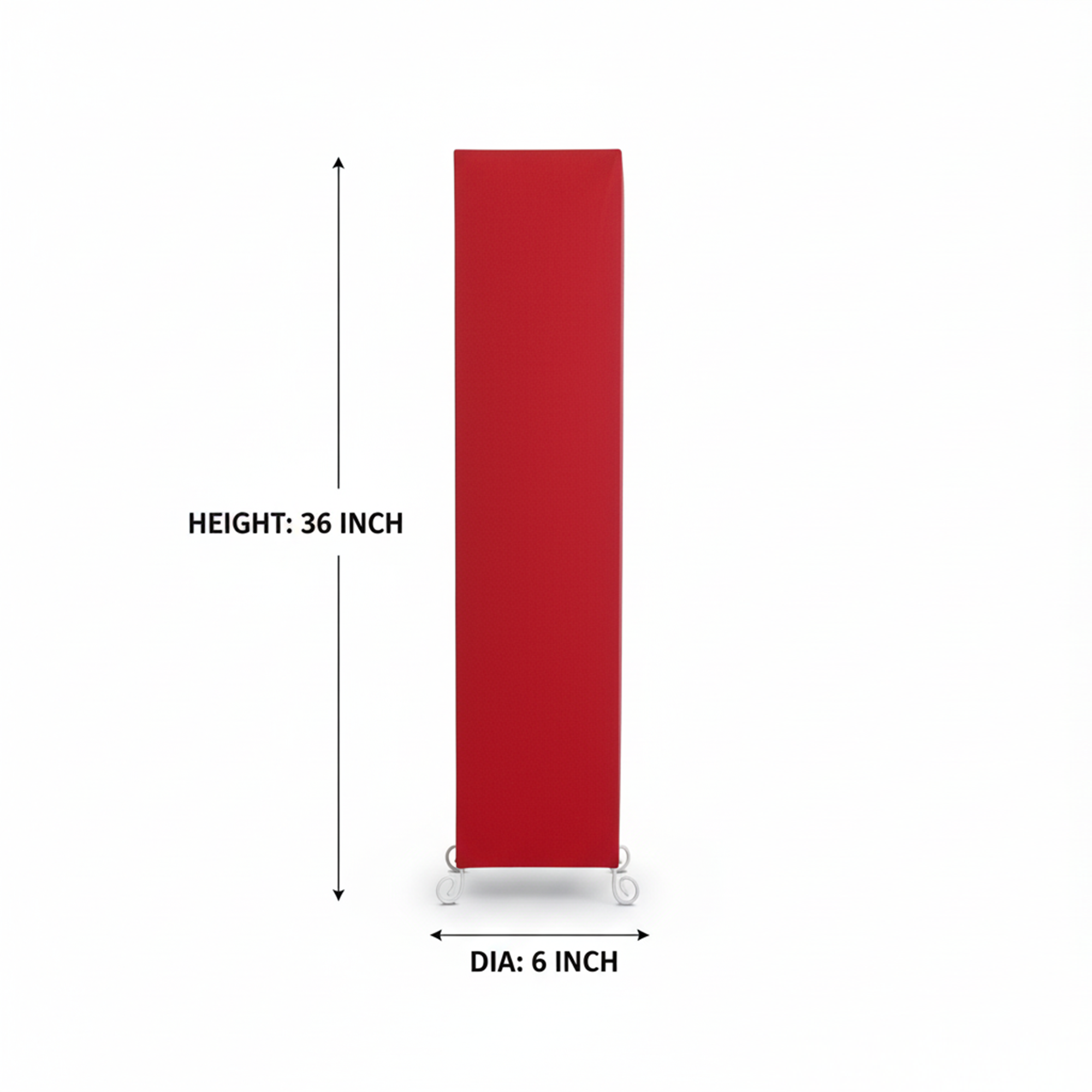 Modern Red Square Floor Lamp with Fabric Shade – Tall Standing Corner Lamp for Living Room, Bedroom & Office – Soft Ambient Lighting Decorative Tower Light - Image 7