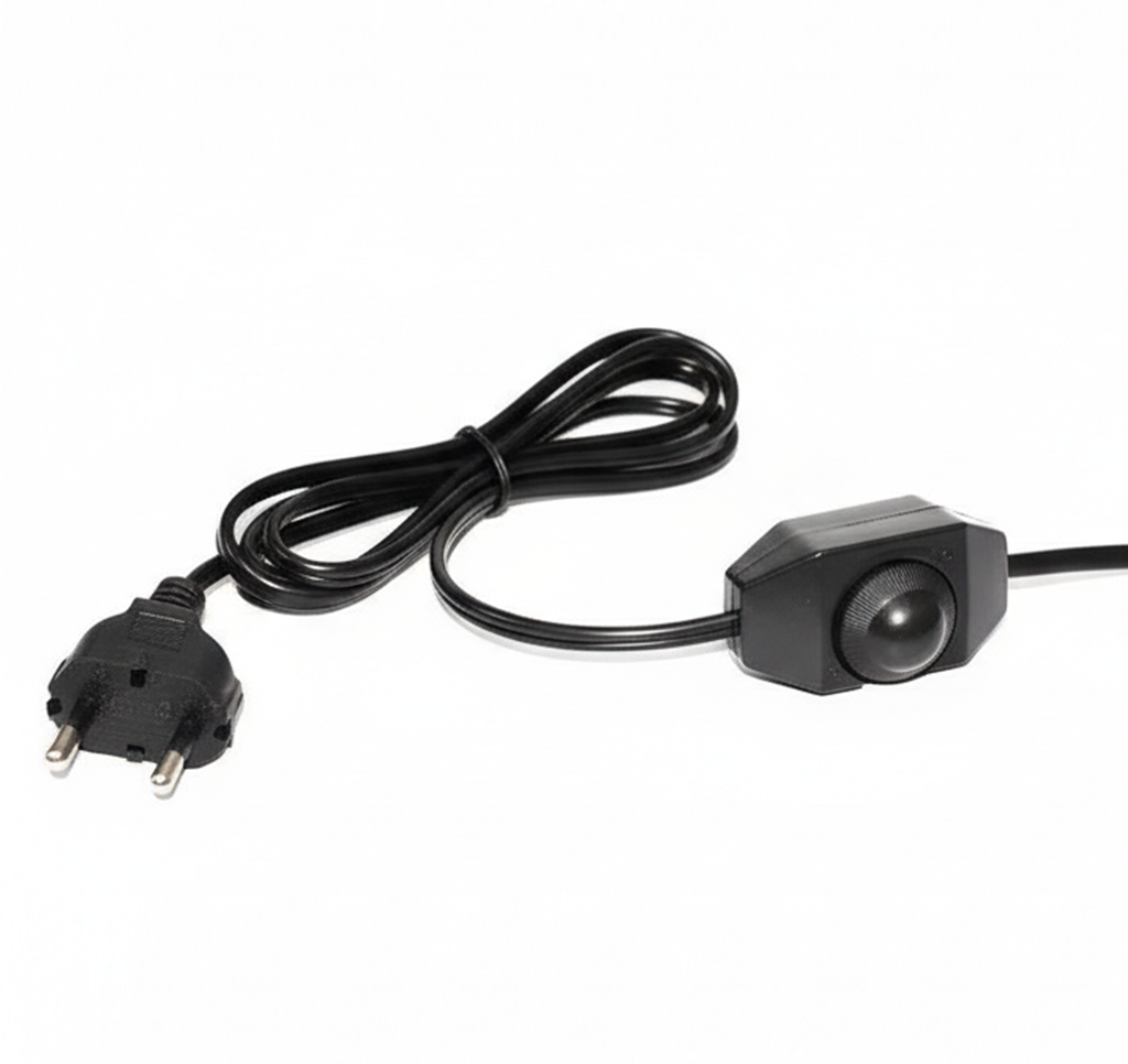 Inline Rotary Dimmable Switch with Wire – Heavy Duty On/Off Cord Switch for Lamps & Appliances(Pack of 50)